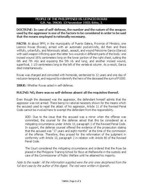 roxas scandal|People v. Roxas (G.R. No. 172604; August 17, 2010) .